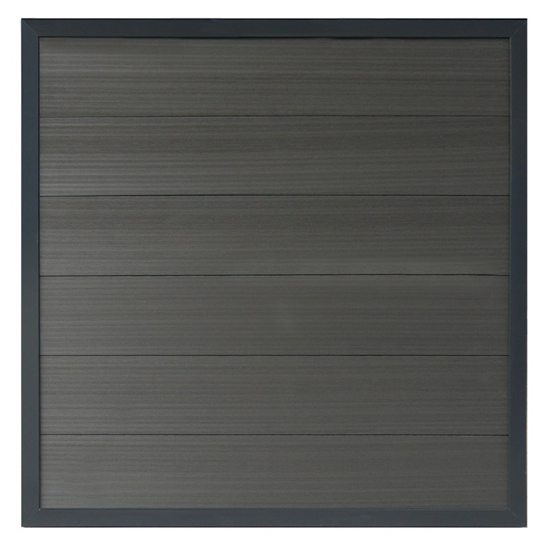 WPC Zaun Fehmarn 180x180 cm, anthrazit/anthrazit