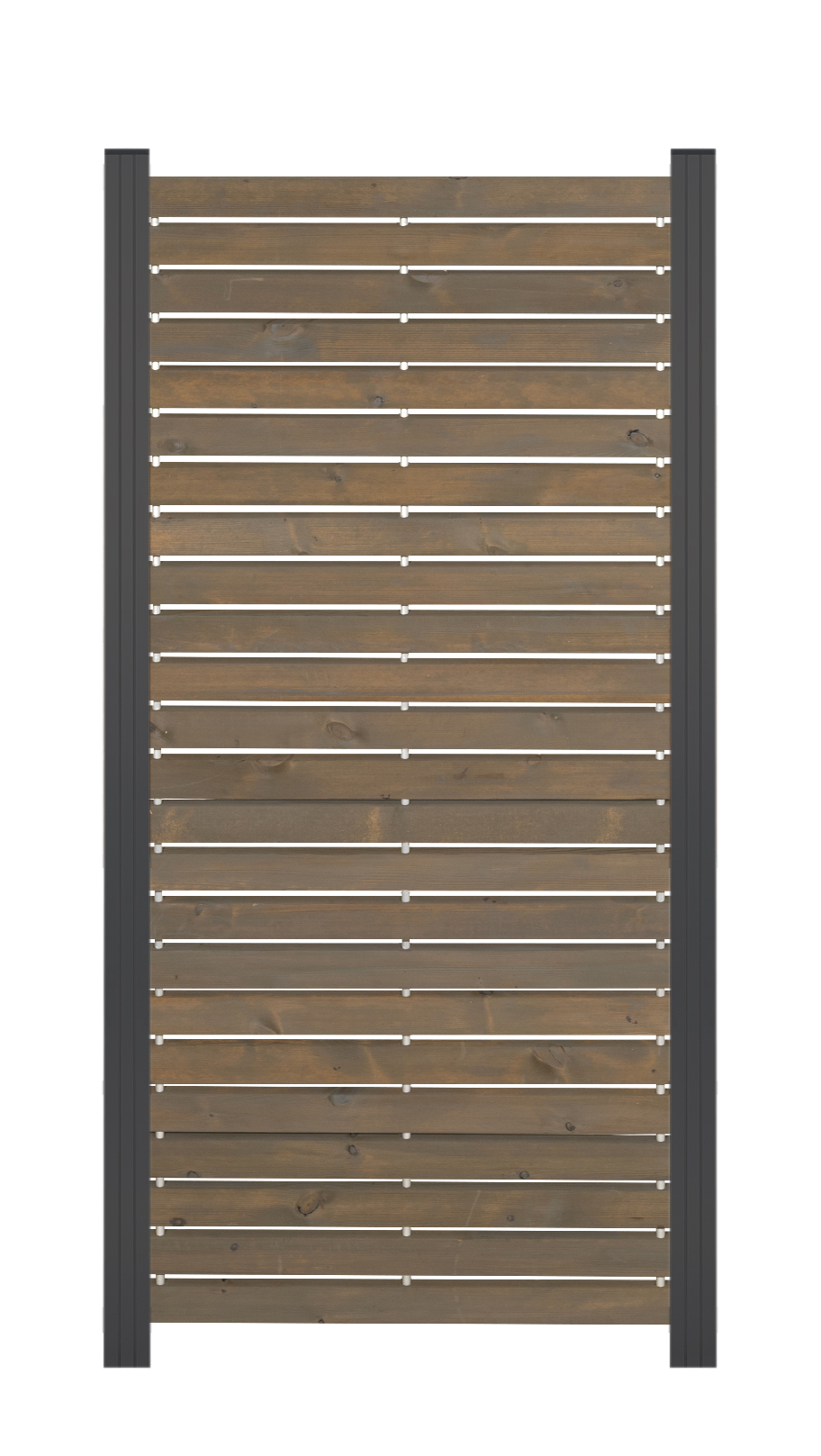 Rhombus-Steckzaun Zwischenelement nordische Kiefer,10 Jahre Farbechtheit ca. 81,5x180 cm Grau/anthrazit, Farbbehandelt   