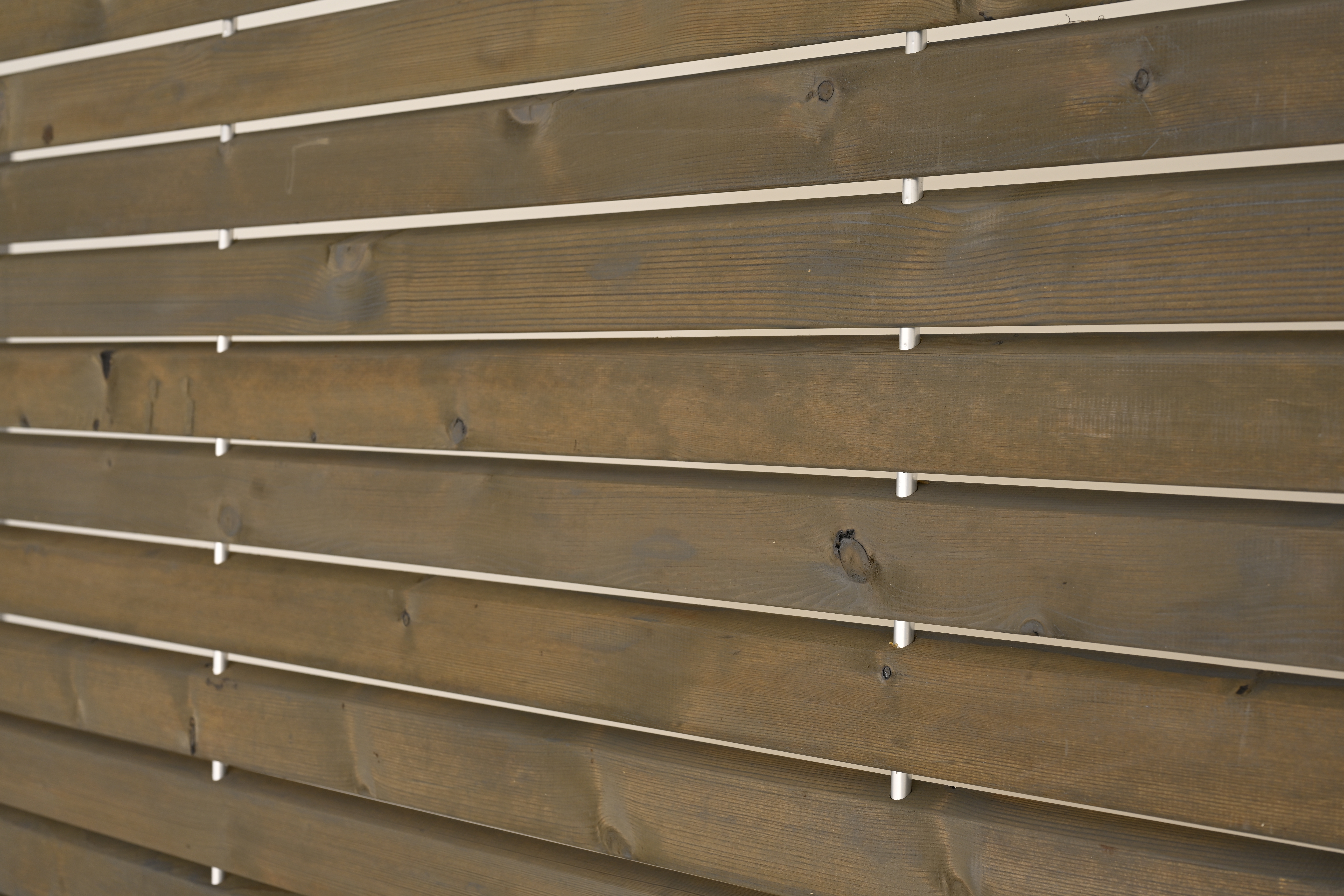 Rhombus-Steckzaun nordische Kiefer,10 Jahre Farbechtheit ca. 180x180 cm Grau/Silber, Farbbehandelt 