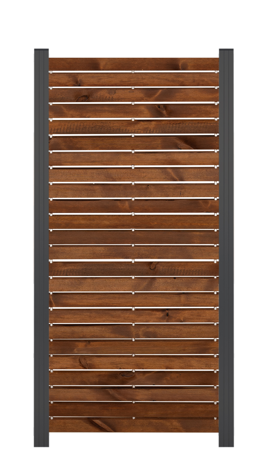 Rhombus-Steckzaun Zwischenelement nordische Kiefer,10 Jahre Farbechtheit ca. 81,5x180 cm Braun/anthrazit, Farbbehandelt  