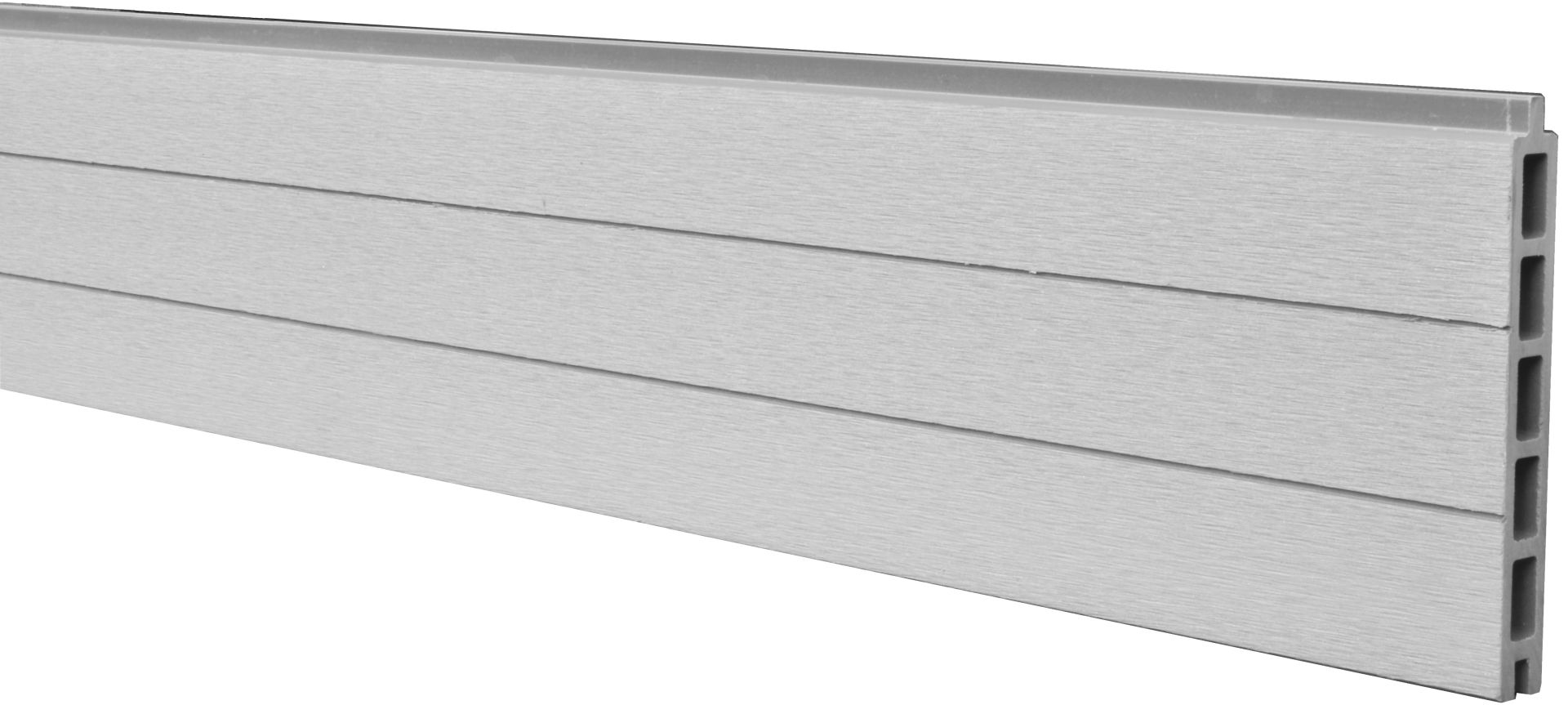 DALU-Serie grau 180 x 15 cm WPC-Zaunlamelle